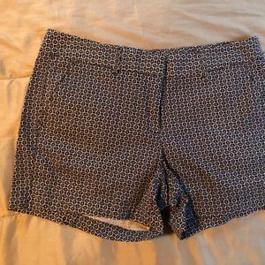 Navy/white print shorts - New with tags - Women’s 8
